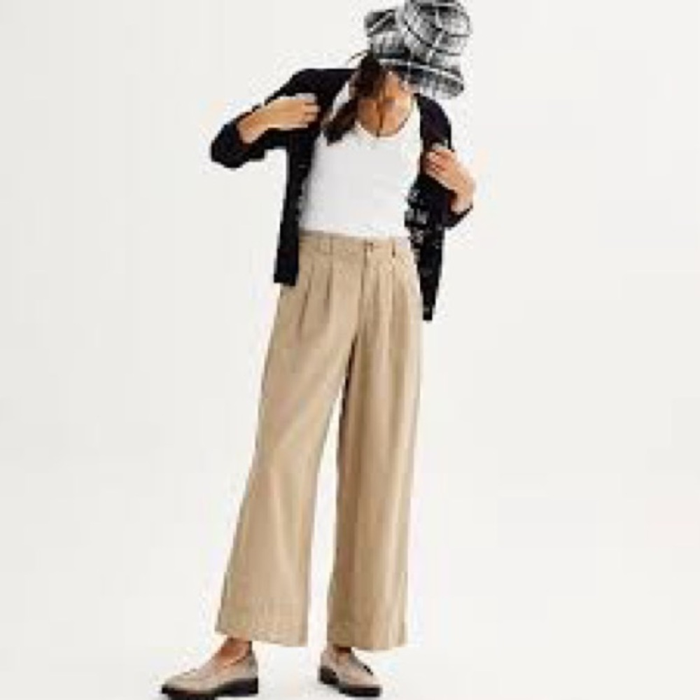 Sonoma Women's Tan Wide Leg Pants
